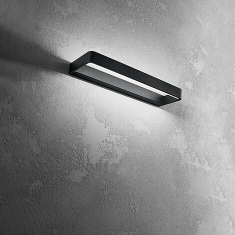 Applique Moderna Vega Metallo Nero Led 20W Cct 3000/4000/6000K