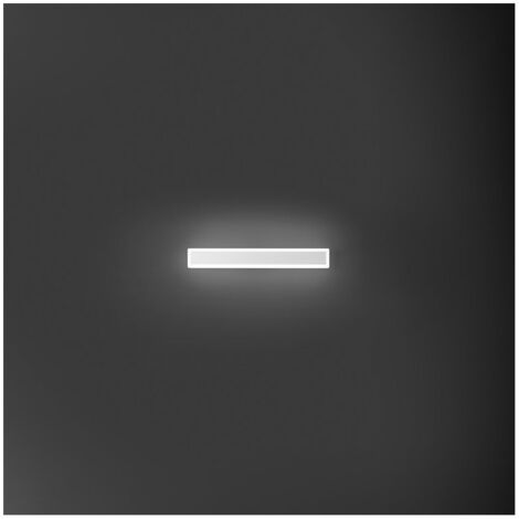 Applique Moderna Wally Alluminio Bianco Acrilico Led 17W 3000K