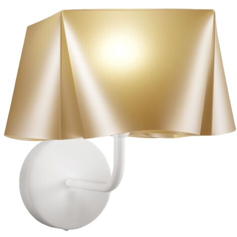 Applique Moderna Wanda Polilux ® New Gold E Metallo 1 Luce E14