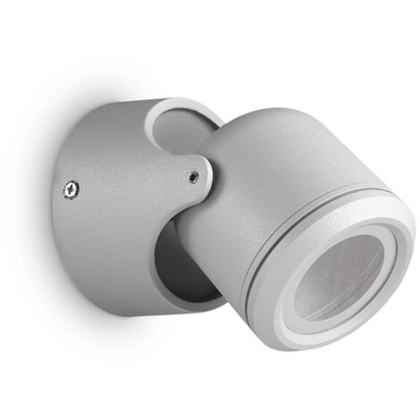 Applique Moderna Xeno Alluminio Grigio 1 Luce Gu10