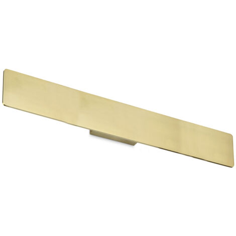 Applique Moderna Zig Zag Metallo Ottone Led 30W 3000K Luce Calda