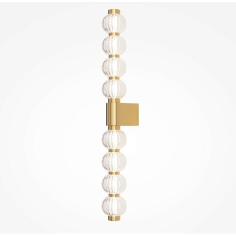 Applique moderne - barre de perles ciselées en verre BELLA