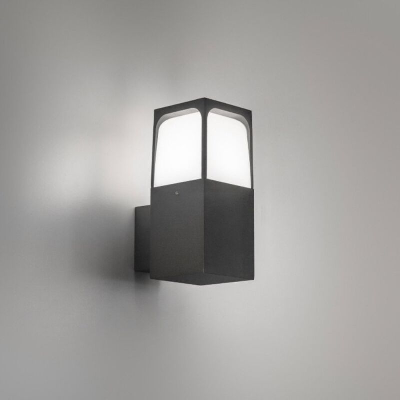 Applique moderne gea led ges2030 e27 led ip44 applique en aluminium polycarbonate