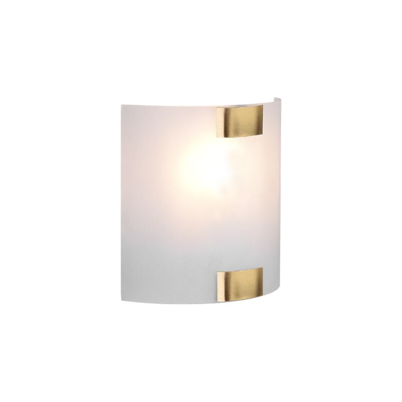 TRIO, Applique, Pura1xE27, max.40,0 WVerre, Blanc, Corps: Métal, Laiton fuméL