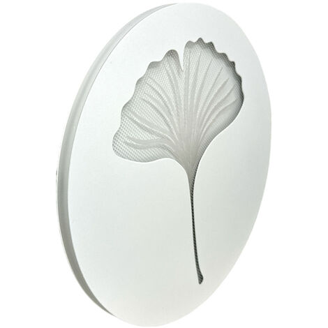 Applique moderno a led 9 watt da parete lumetto abat jour lampada decorativa con fiore 3 temperature di luce