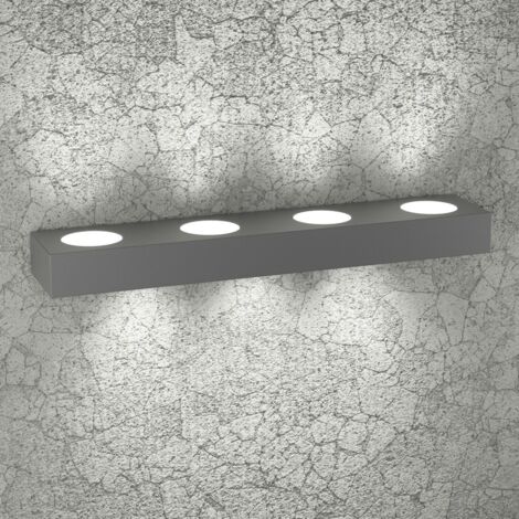 Applique Moderno Beaside Metallo Antracite 7 Luci Gx53