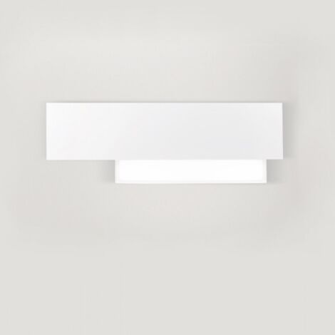 Applique moderno gea luce doha ap 15w led 220v alluminio metacrilato lampada parete