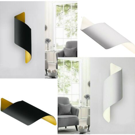 Applique moderno lampada illuminazione per parete da Muro Moderno Led Attacco G9Colore Bianco