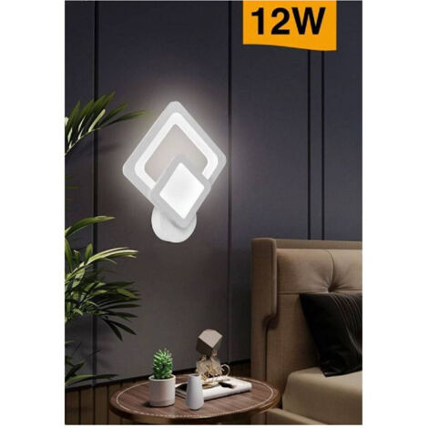 Applique Moderno Led Rombo 12w Lampada Da Parete Tre Colorazione Di Luce E82-b3c