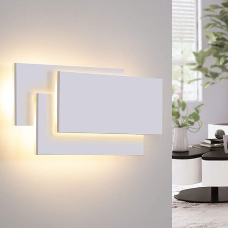 Applique moderno rettangolare LED 12W lampada parete muro soggiorno ufficio 230V