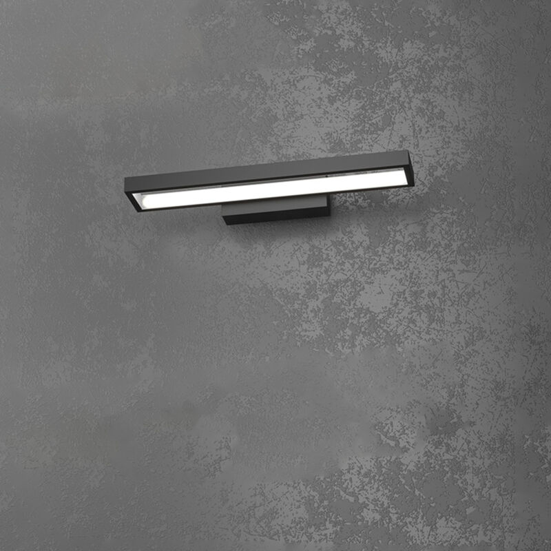 Applique Moderna Four Squares Alluminio Nero Led