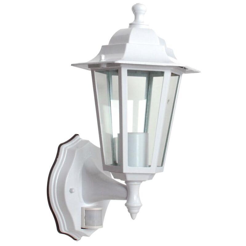 Applique Extérieure + Détecteur 60W E27 Fonte Blanche loan