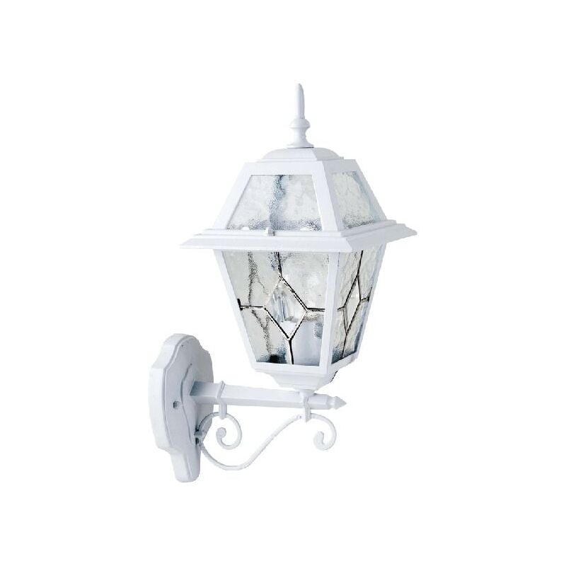Applique Montante Extérieure 100W E27 Fonte Blanche