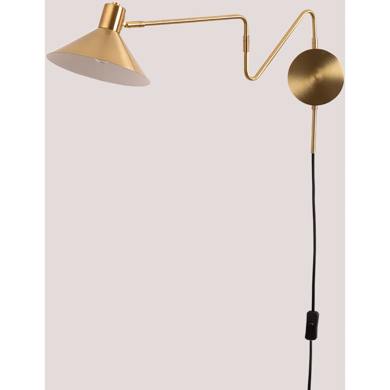 Sklum - Lampe murale Métallisée Lizz Or