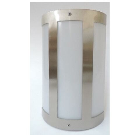 Applique mural extérieur à détection HF bombée 308x190x95mm lampe E27 230V (non incl) 360° portée 3m IP54 BULPA KUBE ZUBLIN 2758
