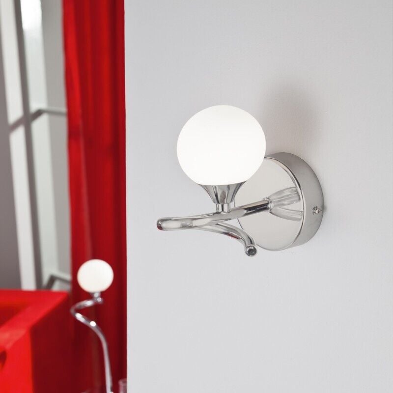 Cristalrecord - Applique murale 1 luz lotto nickel satiné cr 006-2195-1-053