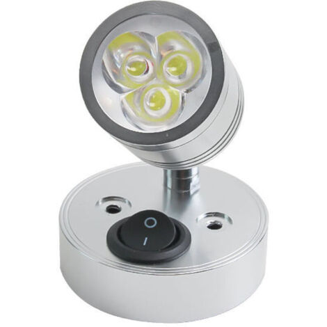 Applique Murale 12v Rv Léger Rv Lumière Led Lampe De Yacht Spot Plafonnier Pour Bateau Applique Murale Souple Liseuse 12v Appliques Murales Dirigé Plafond Aluminium 3000K Blanc Chaud