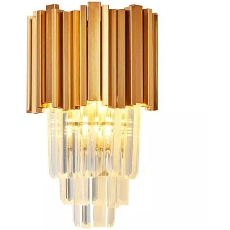 APPLIQUE MURALE 312357 CRISTAL OR 1-POINTS DE LUMIÈRE E14 15x25x33cm