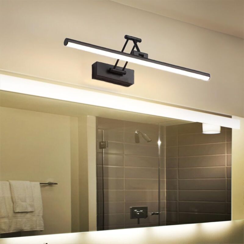 Applique murale à intensité variable, 50CM 10W LED Lumière pour miroir de salle de bain, éclairage intérieur,3000K/4500K/6000K Lumière d'affichage