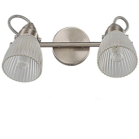 LINDBY Applique Murale à intensité variable 'Kara' en verre pour salle de bain