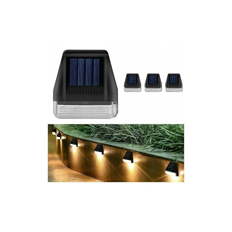 Applique Murale À Led applique murale 4pcsApplique murale applique murale de jardin à lumière solaire à led de sécurité étanche