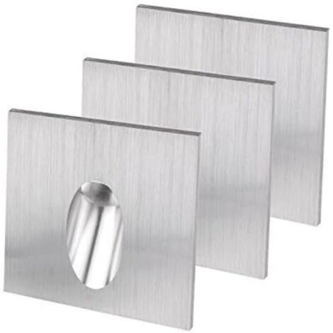 Applique murale à LED carrée et encastrée pour escaliers, porche, chemin de lumière ou sous-sol 1 W 100 à 245 V CA