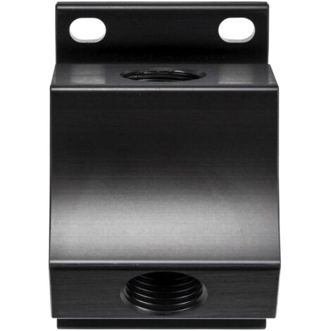 Applique murale alu 3 taraudage F 1/2"G avec purge à percer 1/4" pour réseau d'air comprimé - KR 7078 - CLAS Equipements