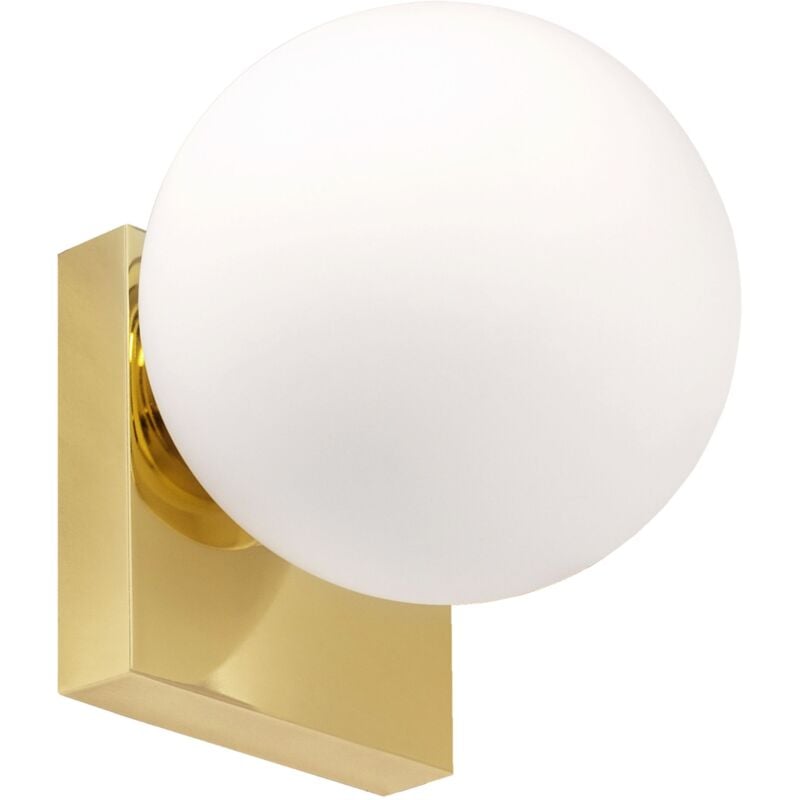 Applique murale APP1009-1W blanche or balle E27 1-POINTS de lumière