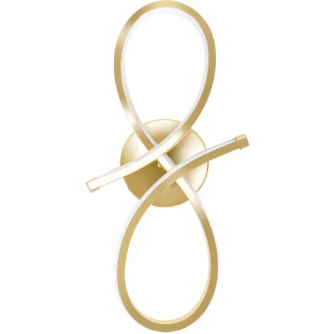 APPLIQUE MURALE APP1051-W OR LED BOUCLE 1-POINTS DE LUMIÈRE 15W 10X16,5X35,5CM