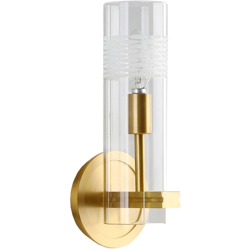 Toolight - applique murale APP1205-1W or métal verre E14 1-POINTS de lumière