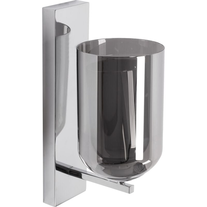 Applique murale APP1206 métal - verre chrome E27 1-POINT lumineux