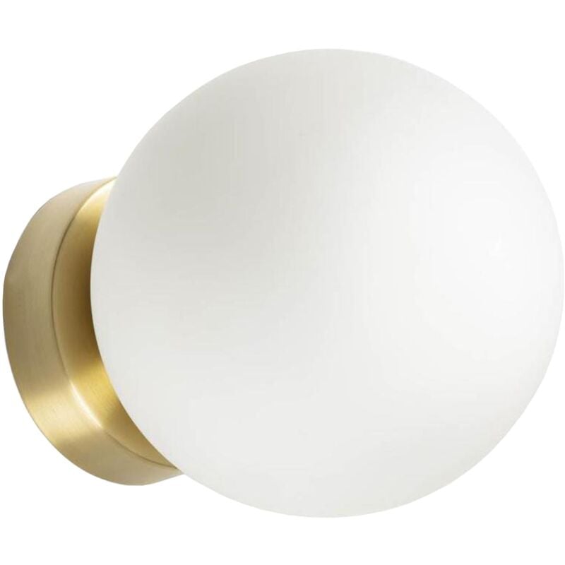 Applique murale APP1250-1W or métal verre balle E14 1-POINTS de lumière