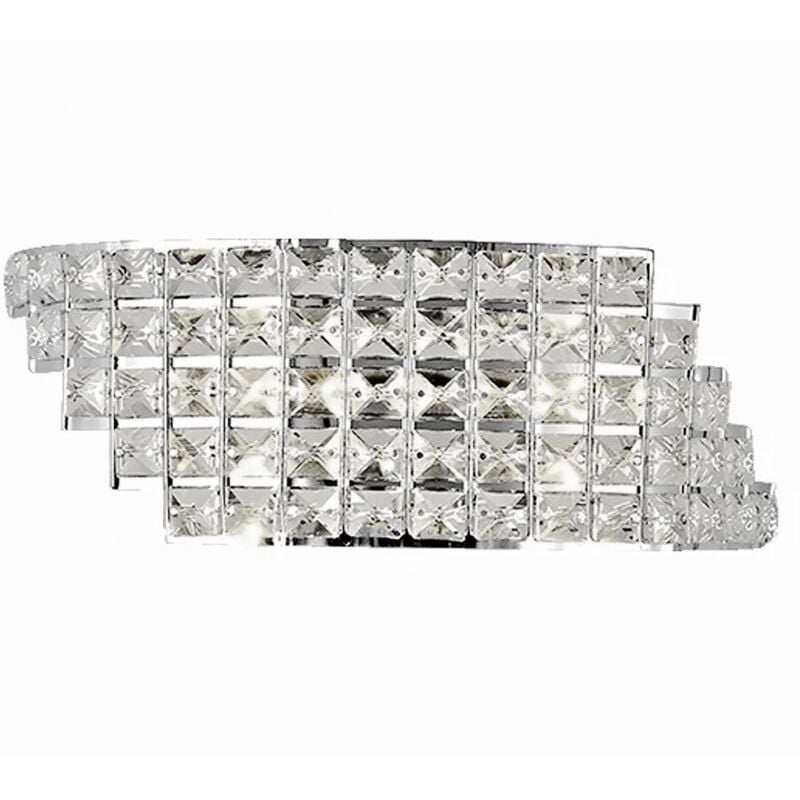 Applique murale APP716-1W cristal chrome 1-POINTS de lumière E27 13X33CM