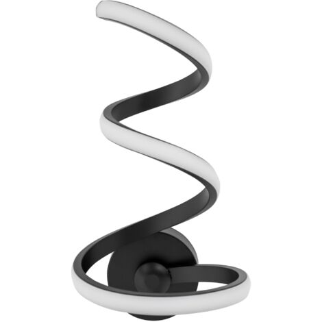 APPLIQUE MURALE APP829-W SPRING UP NOIR MAT LED SPIRALE 1-POINTS DE LUMIÈRE 18 W 17X30CM