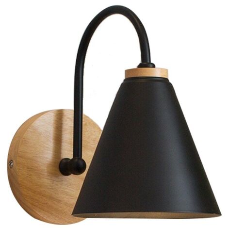 APPLIQUE MURALE APP932-1W FOREST NOIR CLOCHE 1-POINTS DE LUMIÈRE E27 15X15X23,5CM