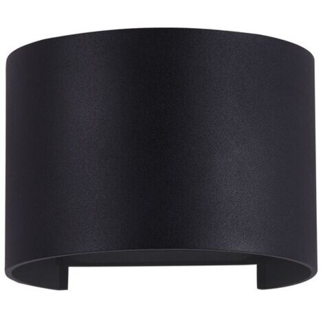 Applique murale applique extérieure lumière façade LED métal noir IP54 H 9,5cm