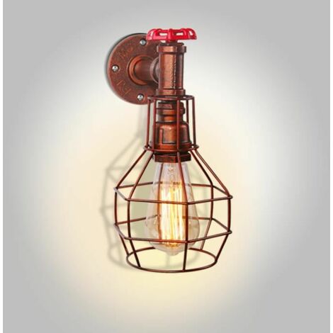 Applique murale Applique Murale Minimaliste Edison Rouge