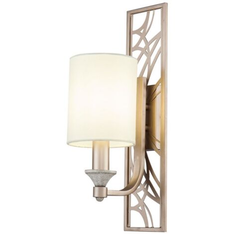 Applique murale applique salon lampe chambre lampe métal crème or E14