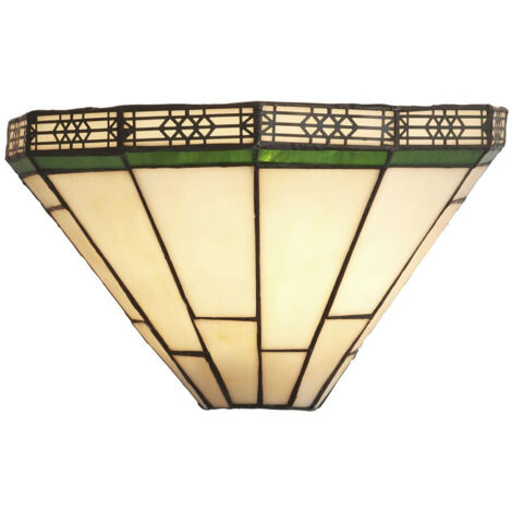 Applique murale applique verre acier salon lumière couloir vert clair noir