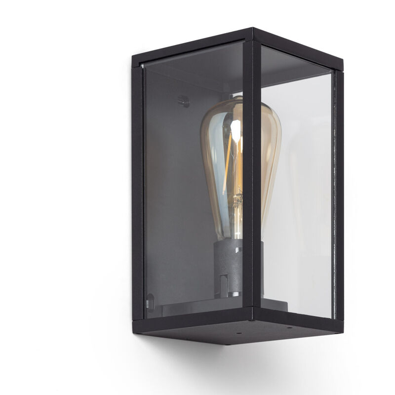 Ledkia - Applique Murale Extérieure Aluminium et Verre Atrium Noir