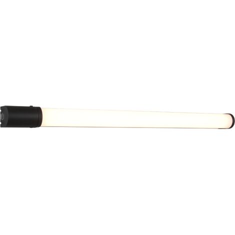 Applique murale bain piera noire led 16w ip44 79cm trio