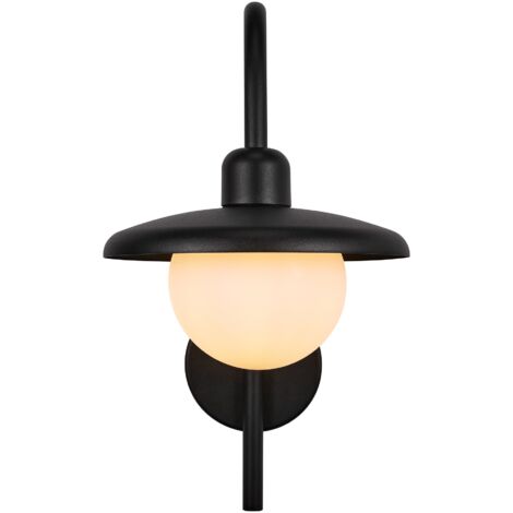 Applique murale BERLO  Métal Noir, H.39 - IP44 - E27 /Nordlux Extérieur