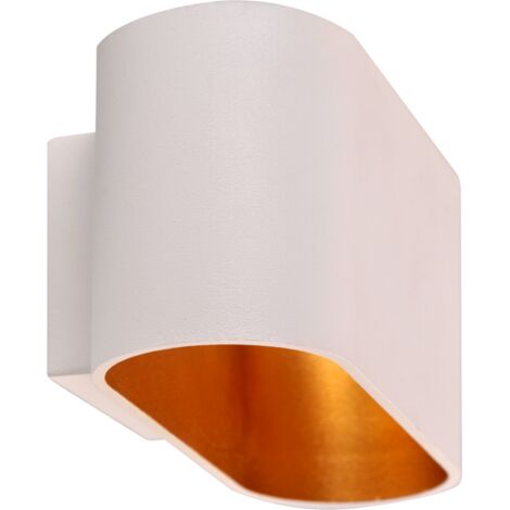 Applique murale blanc/or aluminium ELISSA 1xG9 IP20 Polux