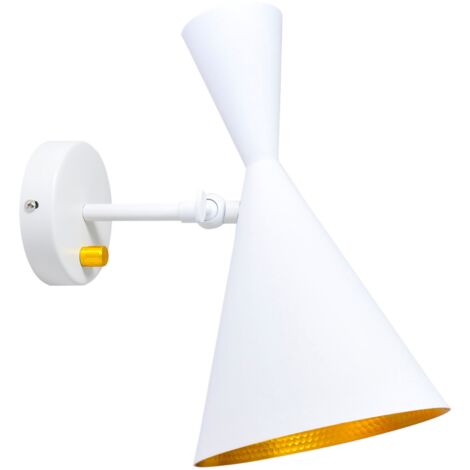 Applique murale blanc/or E27 orientable Modern 308009 Polux