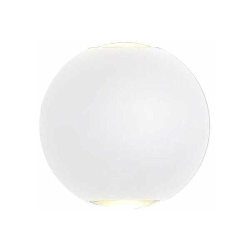 Applique Murale Design LED Double Faisceau IP54 6W - Blanc Neutre / Blanc - SILUMEN