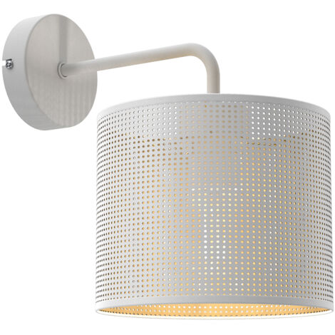 Applique murale blanche intérieur or Loft E27 15W Luminex