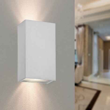5500K Applique LED Murale 20W Blanche Carr/é IP65 Blanc Neutre 4000K