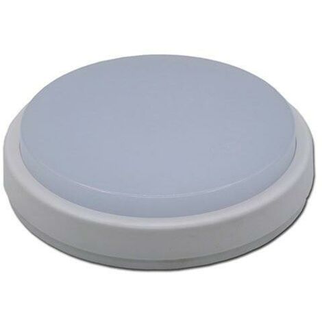 Applique Murale Blanche LED 8W IP65 Ronde - Blanc Froid  - SILUMEN