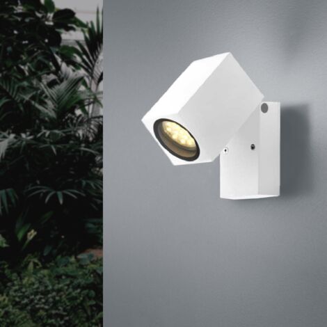 Applique Murale Blanche LED IP44 Orientable pour ampoule GU10 -