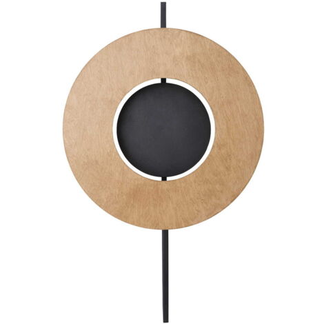 Applique murale bois/acier noire 2x8W Sunset Nowodvorski